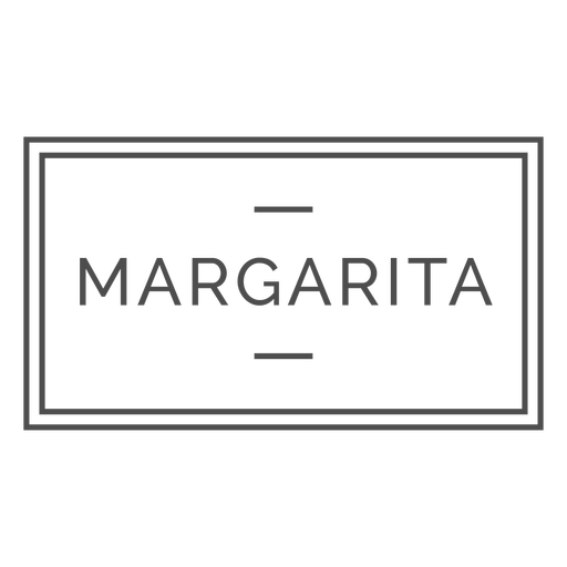 Margarita alcoholic drink label