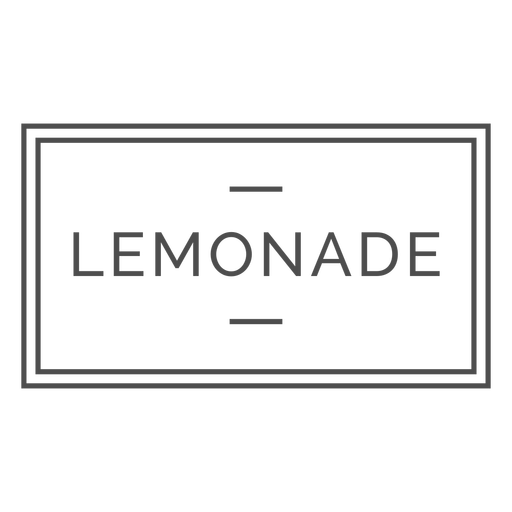 Lemonade soft drink label PNG Design