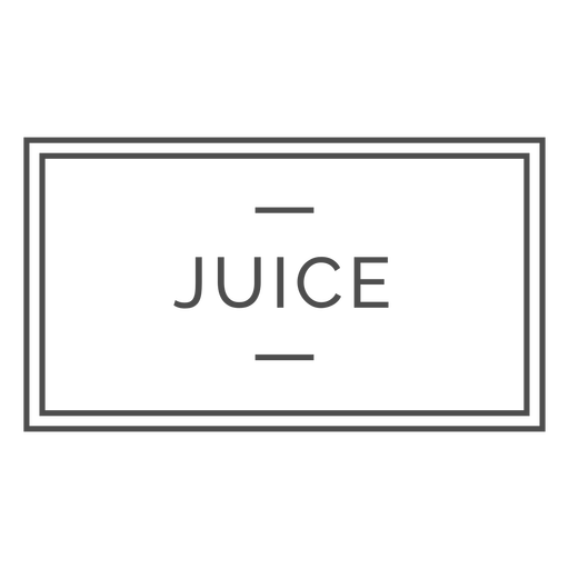 Juice soft drink label