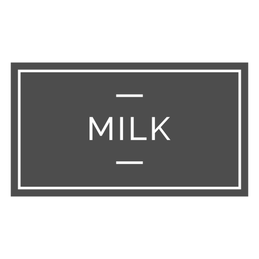 Milk healthy drink label cut out PNG Design