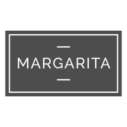 Margarita alcohol drink label PNG Design