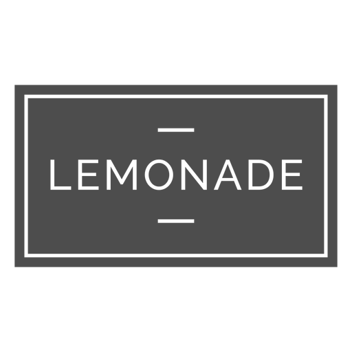 Lemonade drink label cut out PNG Design