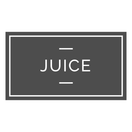 Juice drink label cut out