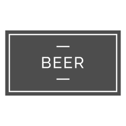Beer label cut out PNG Design