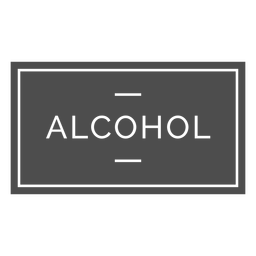 Alcohol label cut out PNG Design Transparent PNG