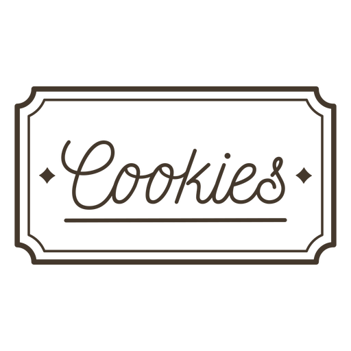 Cookies label stroke