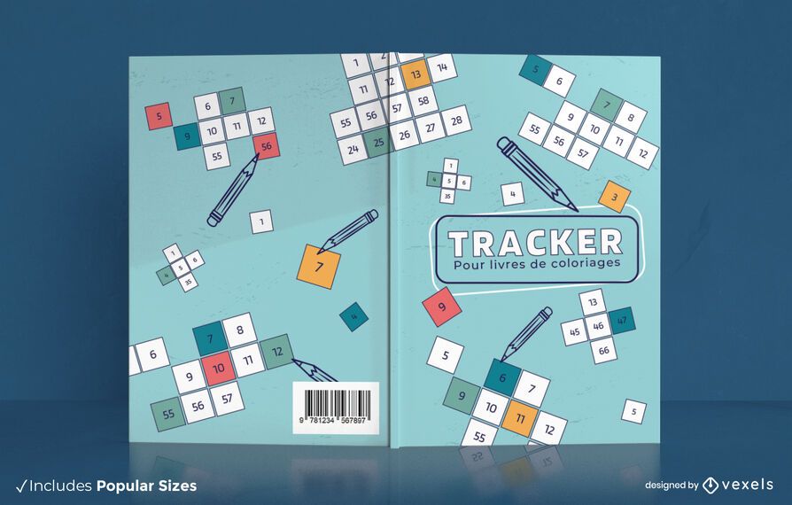 French tracker colouring book cover design French tracker colouring book cover design