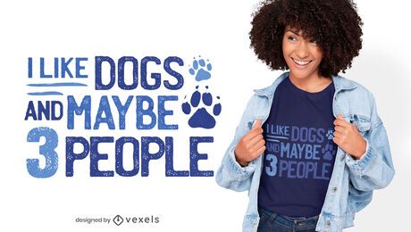 Dog lover funny quote t-shirt design