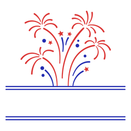 Vierter Juli-Feuerwerk-CR - 0 PNG-Design