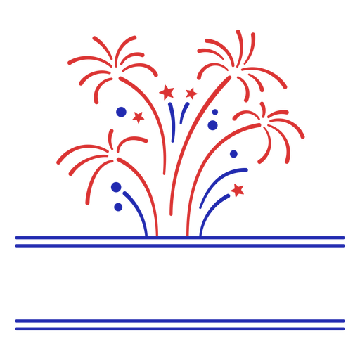 Vierter Juli-Feuerwerk-CR - 0 PNG-Design