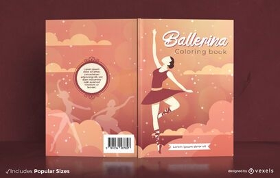 Descarga Vector De Diseño De Portada De Bailarina Bailarina De Libro Para  Colorear