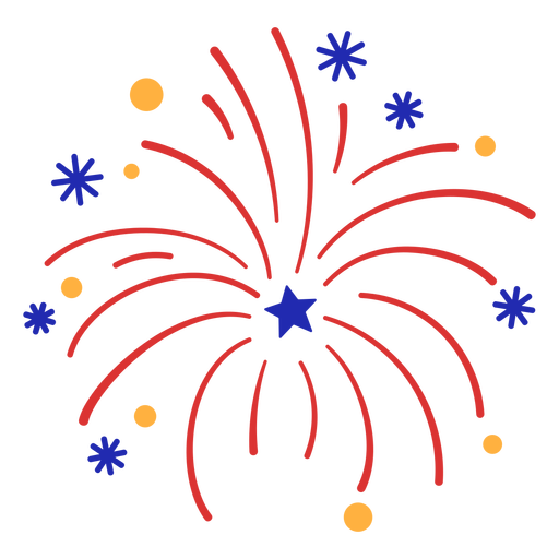 FourthOfjuly-Fireworks-CR - 9 Desenho PNG