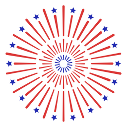Vierter Juli-Feuerwerk-CR - 17 PNG-Design