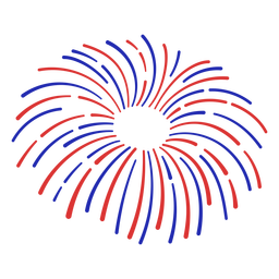 Vierter Juli-Feuerwerk-CR - 22 PNG-Design