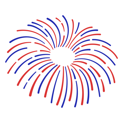 Vierter Juli-Feuerwerk-CR - 22 PNG-Design