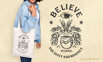 International peace day quote tote bag