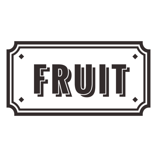 Fruit food label PNG Design