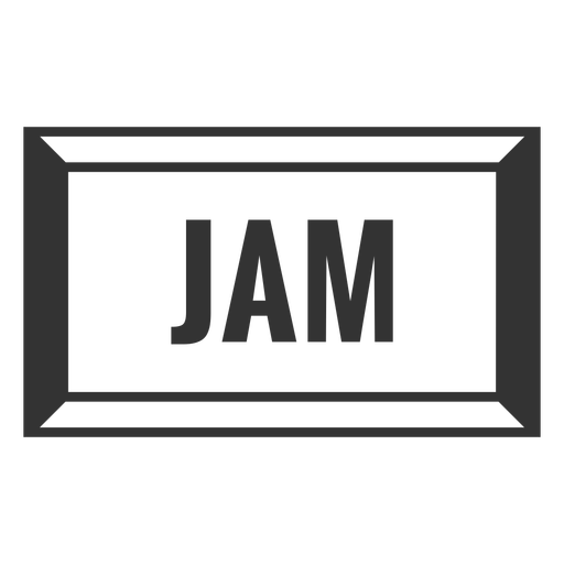 Jam text label filled stroke