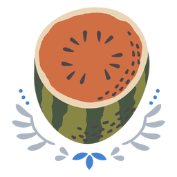 Watermelon design flat Transparent PNG