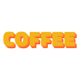 Coffee text label lettering PNG Design Transparent PNG