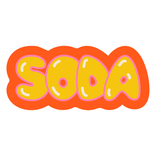 Soda glossy PNG Design