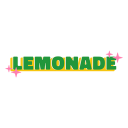 Lemonade text label lettering PNG Design Transparent PNG
