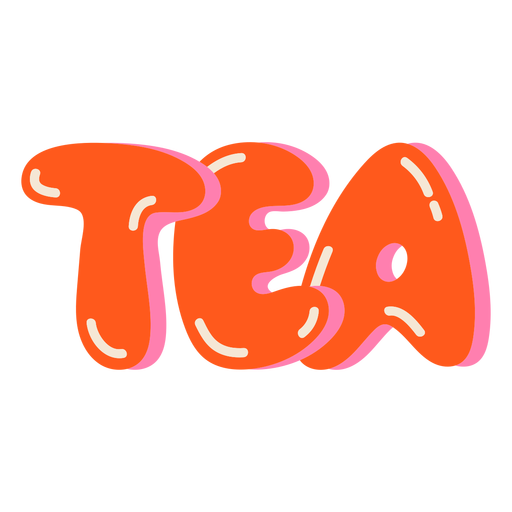 Tea glossy PNG Design