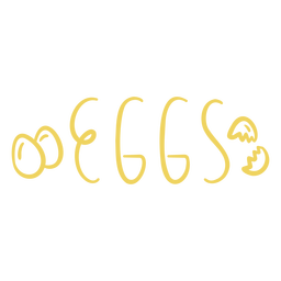 Rótulos de ingredientes com letras à mão - 4 Desenho PNG