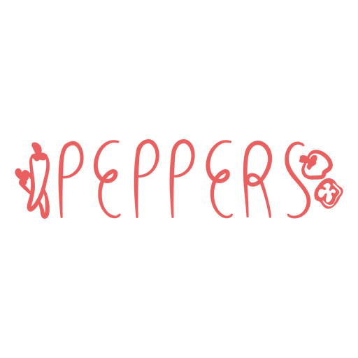 Peppers lettering