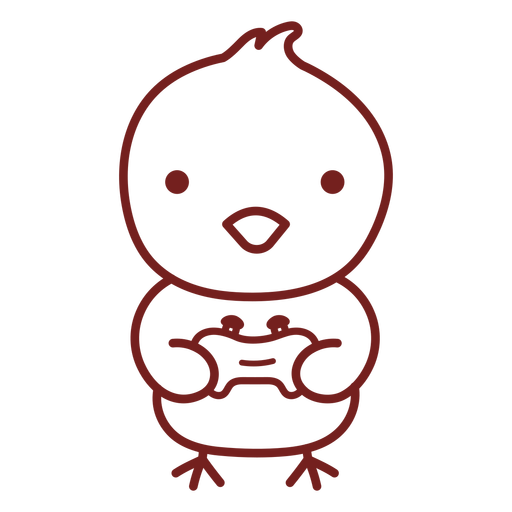 Gamer animal pássaro bebê Desenho PNG