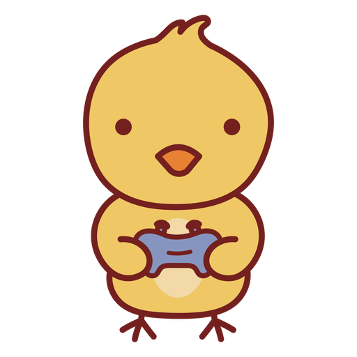 Baby bird cute animal gamer PNG Design