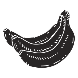 Banana detailed cut out PNG Design Transparent PNG