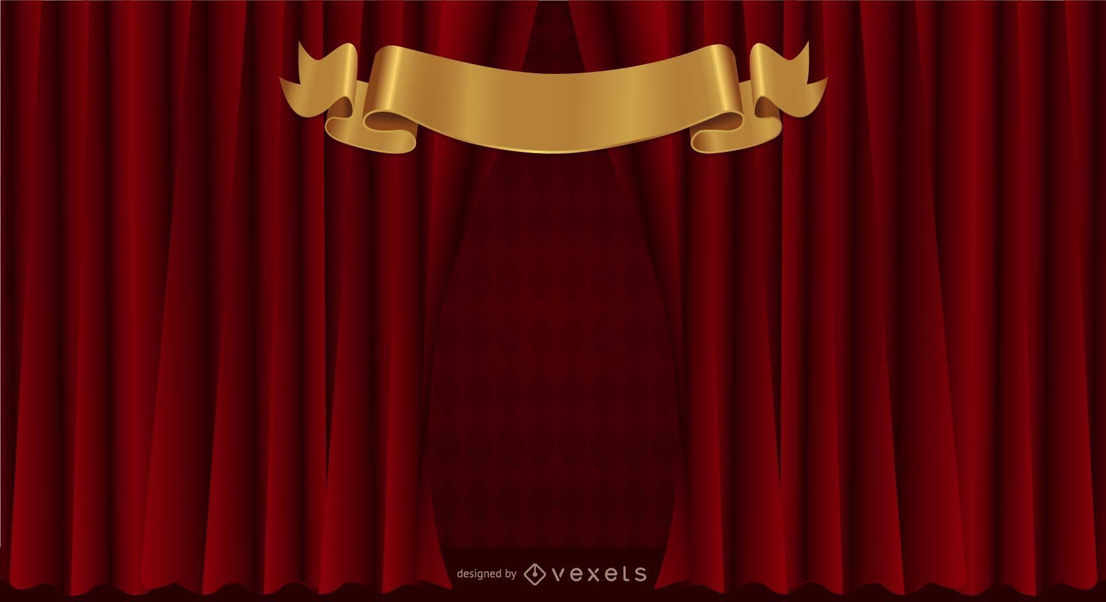 Curtain curtain pattern background vector