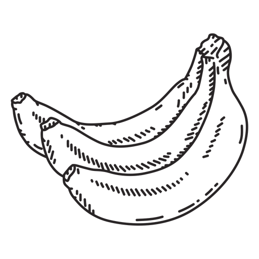 Bananas hand drawn PNG Design