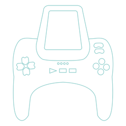 Joystick mit rechteckigem Bildschirmstrich PNG-Design