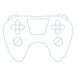 Golpe regular del joystick Diseño PNG