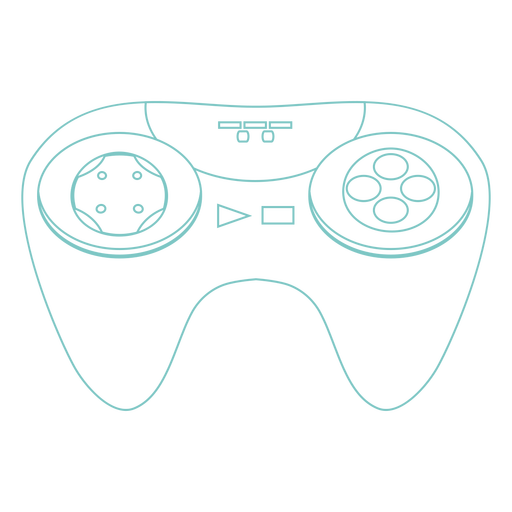 Joystick with buttons stroke PNG Design