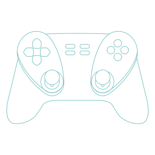 Traço do console de controle de jogo Desenho PNG