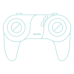 Retro Controller Stroke PNG & SVG Design For T-Shirts