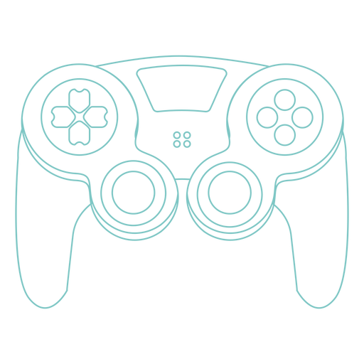 Classic stroke gaming joystick PNG Design