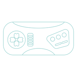 Square simple stroke joystick PNG Design