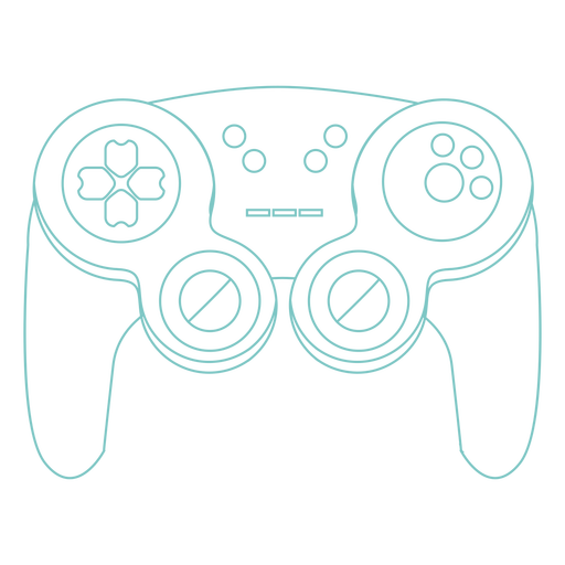 Traço simples do joystick para jogos Desenho PNG