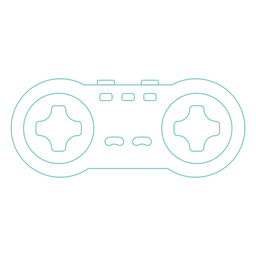 Controlador de juegos de estilo retro Diseño PNG
