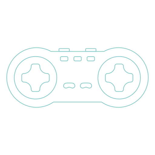 Retro style gaming controller  PNG Design