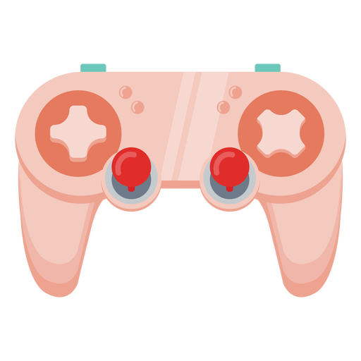 Einfacher Gaming-Joystick halb flach PNG-Design