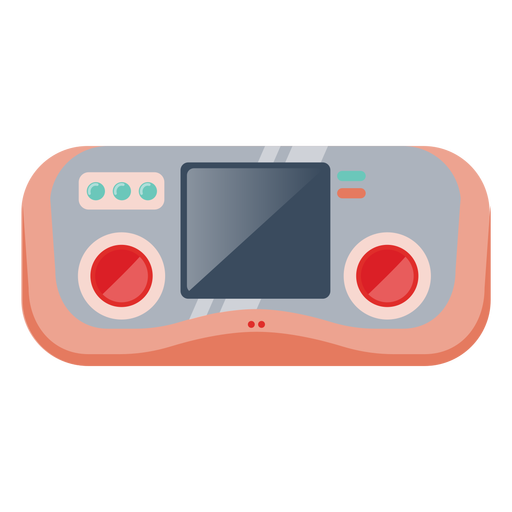 Joystick cuadrado con pantalla semi plana Diseño PNG