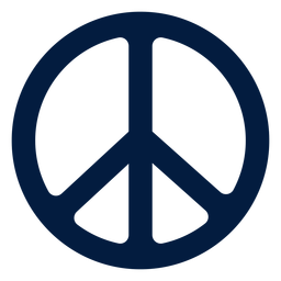 Hippie peace sign flat Transparent PNG