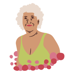 Old woman flat Transparent PNG