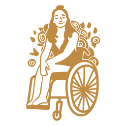 Girl in wheelchair cut out PNG Design Transparent PNG