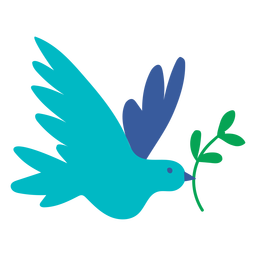 Bird Of Peace Flat PNG & SVG Design For T-Shirts